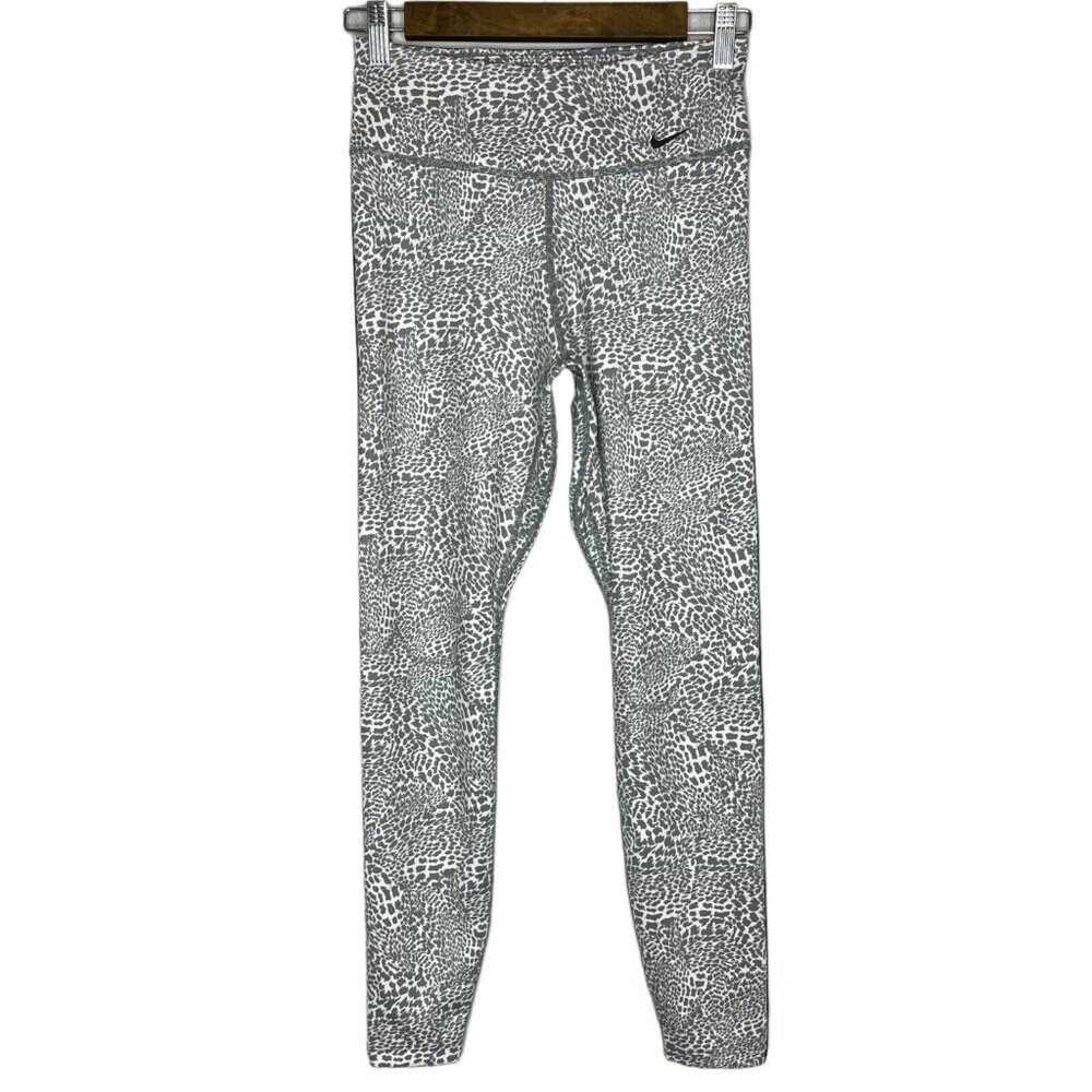 Nike Dri-Fit Women's 7/8 Leopard Print Athletic Leggings‎ Size Small